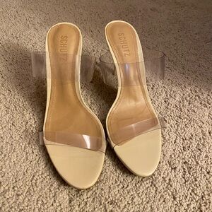 Eggshell color heels